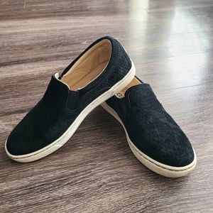UGG Black Slip On Loafers